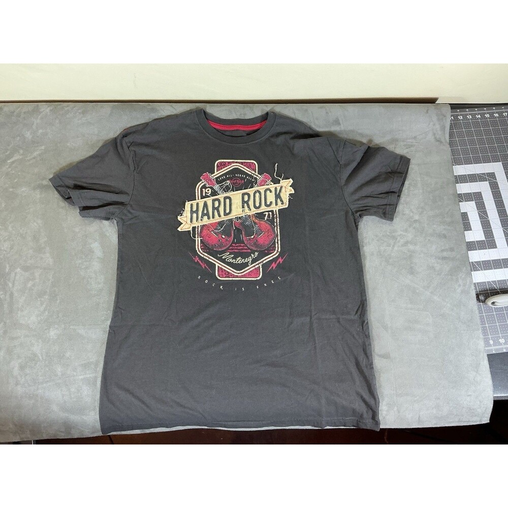 Hard Rock Cafe XL T Shirt Men’s Black Patch Tee